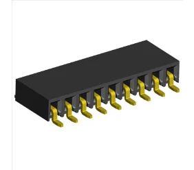2.54mm PCB Socket Single Row Horizontal Entry Three Sides Contact SMD Type